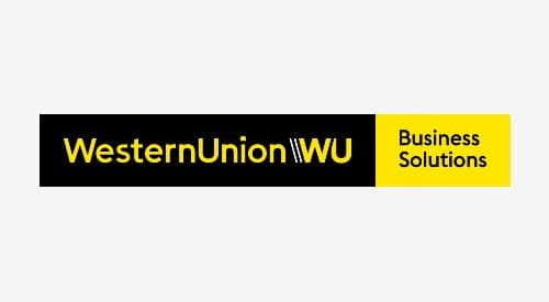 Logo of Western Union Business Solutions an ICAEW commercial partner